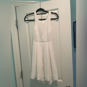 Lulus white open back skater dress